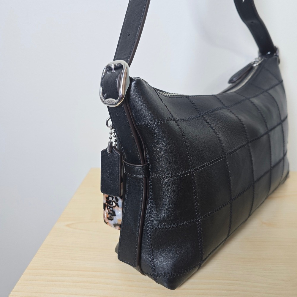Coach Coachtopia Alter/Ego Slouchy Shoulder Bag Black Patchwork C2580-CBE00 - Picture 5 of 15